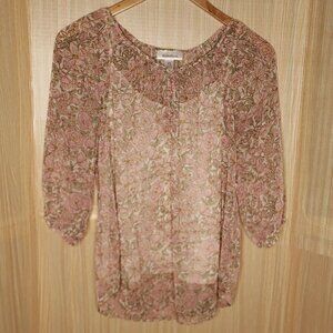 Motherhood Maternity  Pastel Floral Tunic Blouse